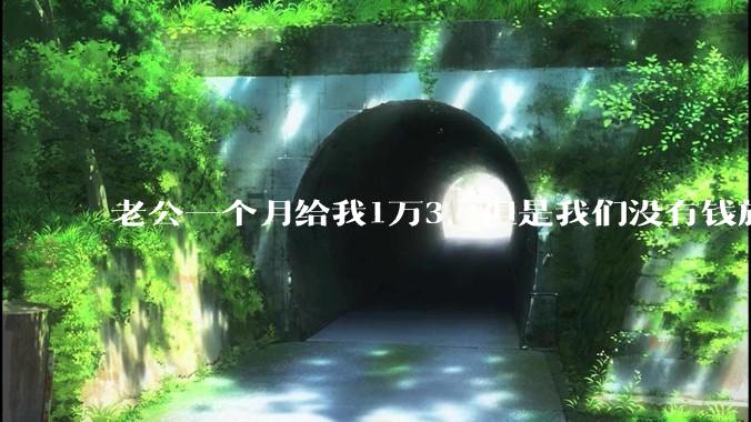 老公一个月给我1万3，但是我们没有钱旅行，到底是我不会管钱，还是老公给得太少？