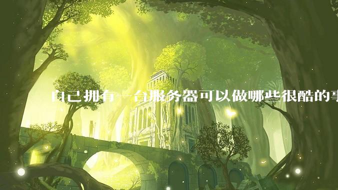 自己拥有一台服务器可以做哪些很酷的事情？
