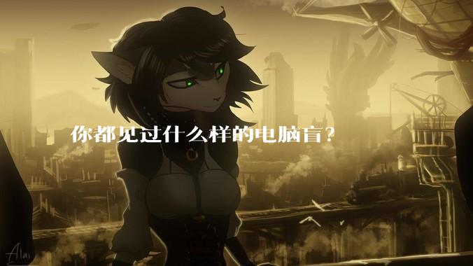 你都见过什么样的电脑盲？
