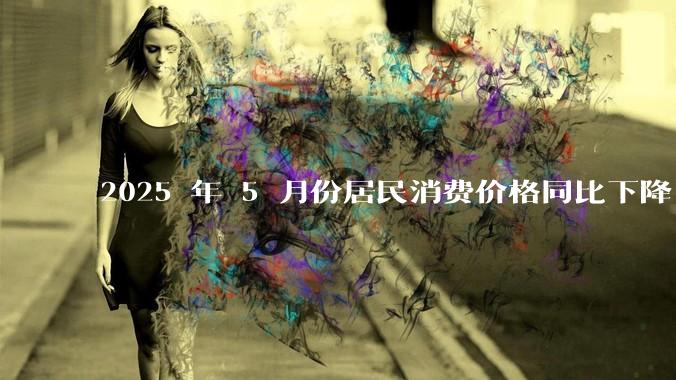 2025 年 5 月份居民消费价格同比下降 0.1%，如何看待这一数据？