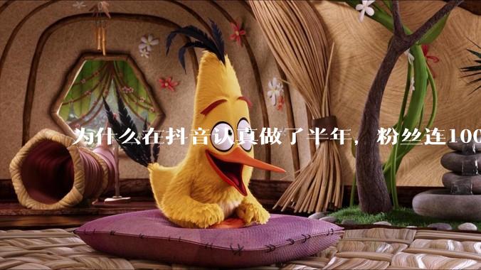 为什么在抖音认真做了半年，粉丝连1000都突破不了？